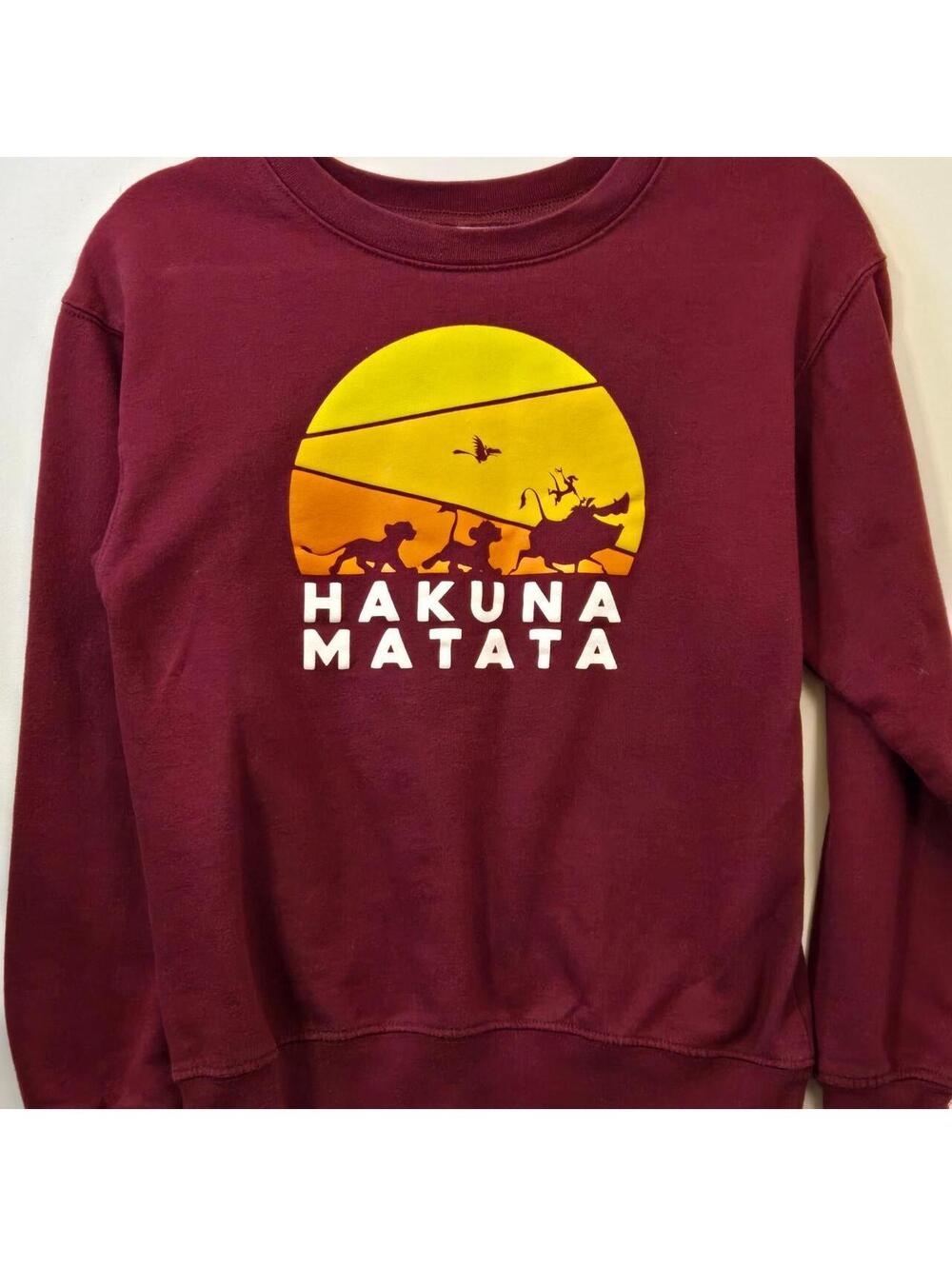 Disney Women's Burgundy and Red Sweatshirt